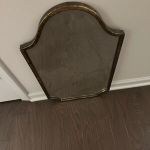 Pottery Barn Gold-Finish Arched Wall Mirror